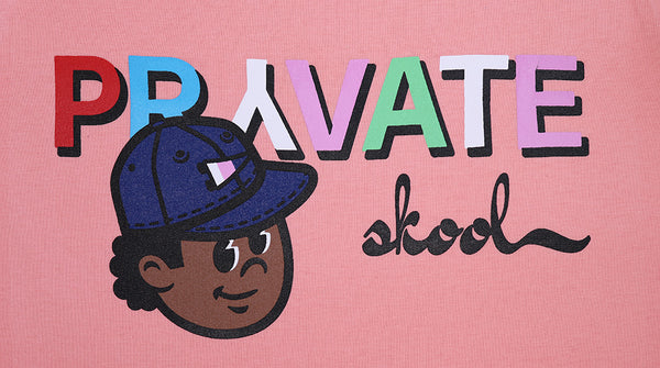 Pryvate Skool x Prep School Pete face T-shirt