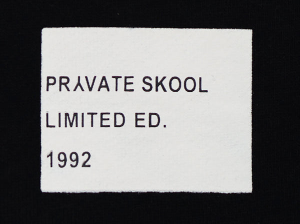 Pryvate Skool x Prep School Pete Pennant Flag Waver T-shirt (Black)