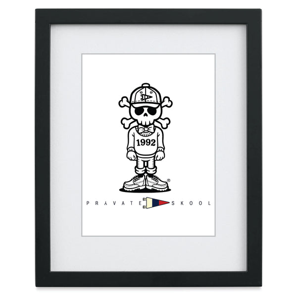 Pryvate Skool x Preppy Pete Skull and Bones Prep 8x10 Picture