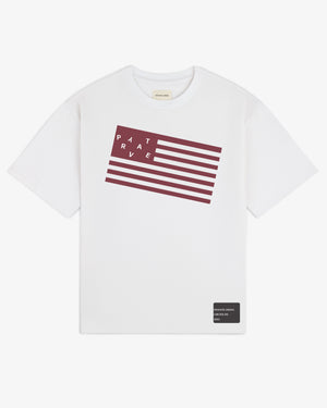 Pryvate Skool Maroon Flag Tee