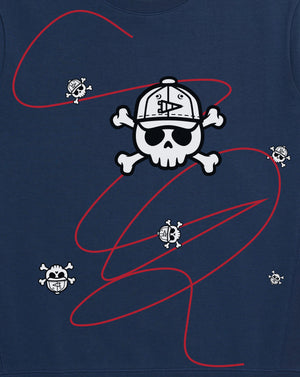 Pryvate Skool x Prep School Pete Skull and Bones Scribble