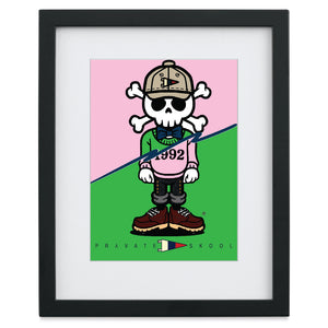 Pryvate Skool x Preppy Pete Skull and Bones Split Personality Series